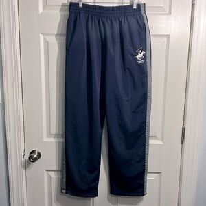 Beverly Hill Polo Club men’s pull on pants. Size XL.  Blue with gray stripe.